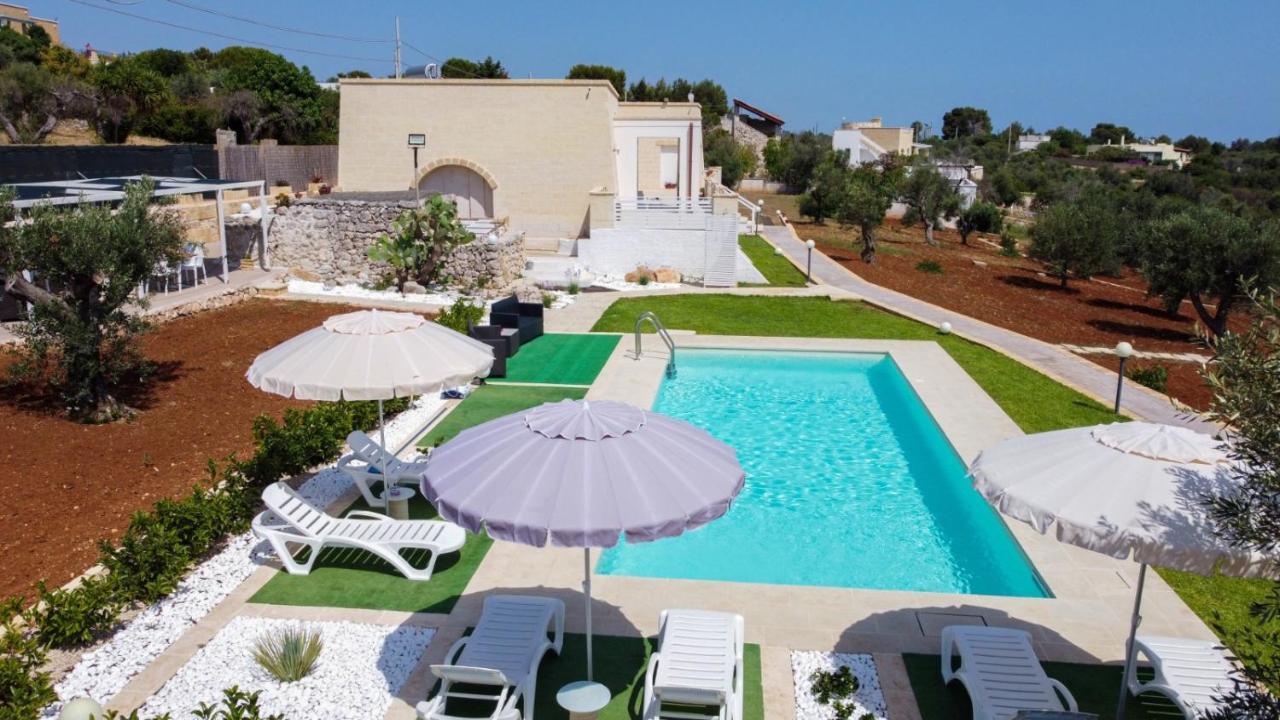Villa Stella Marina Di Pescoluse Bagian luar foto